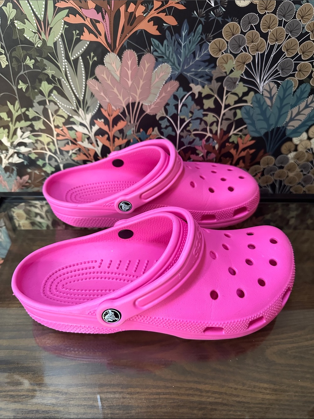 Pink Crocs
